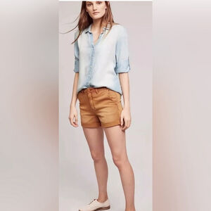 Relaxed Chino Shorts Chino by Anthropologie brown colour size 32